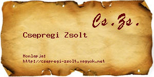 Csepregi Zsolt névjegykártya